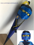 Schultüte NINJA mit 3D Maske!!!!   blau